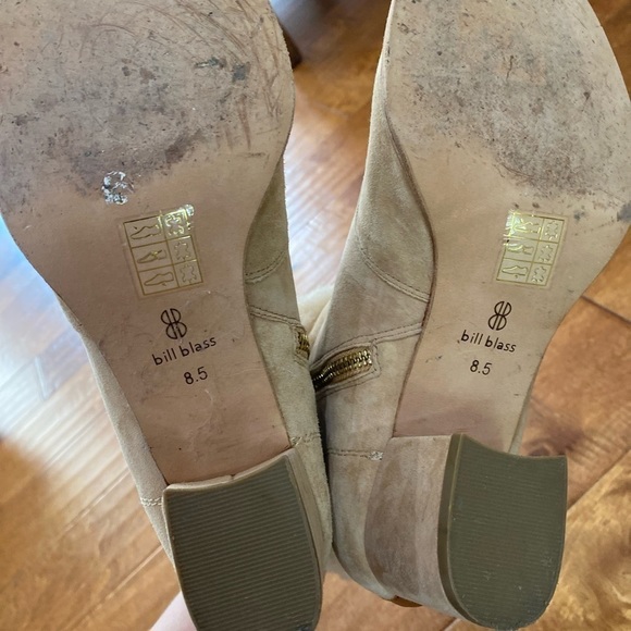 ANTHROPOLOGIE Bill Blass Shearling-trimmed Booties Size 8.5 - Picture 8 of 11